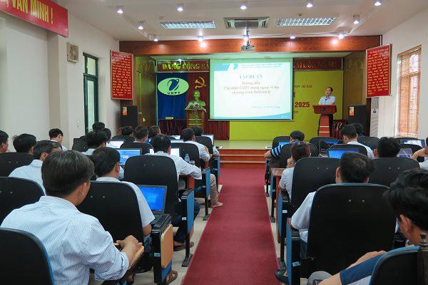 VNPT Hà Nam tổ chức tập huấn Cập nhật dữ liệu hạ tầng  mạng ngoại vi lên chương trình ĐHSXKD tập trung