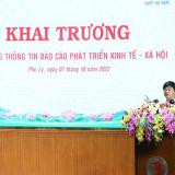 VNPT Hà Nam tham dự Khai trương hệ thống thông tin  báo cáo phát triển kinh tế xã hội của UBND Thành Phố Phủ Lý