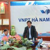 Phó TGĐ Tập đoàn Huỳnh Quang  Liêm đã về thăm và làm việc với  VNPT địa bàn Hà Nam về triển khai các lĩnh vực VT-CNTT